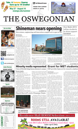 Shineman Nears Opening