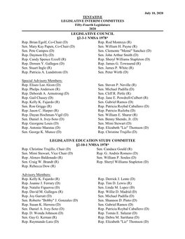 2020 Interim Committees