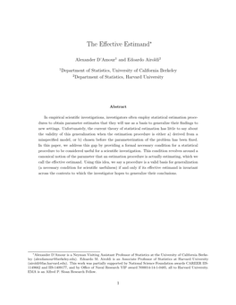 The Effective Estimand