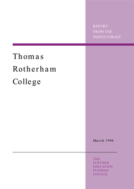 Thomas Rotherham College