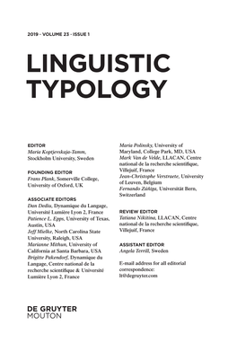 Linguistic Typology