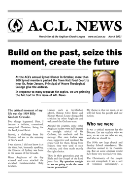 ACL News March 2001 Bible, There Are Also Unusual Signs New