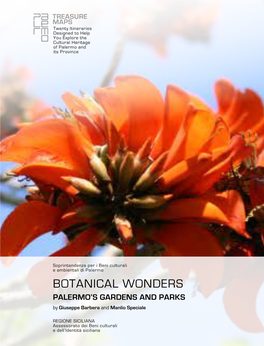 BOTANICAL WONDERS PALERMO’S GARDENS and PARKS by Giuseppe Barbera and Manlio Speciale