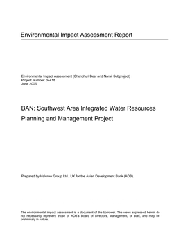 Environmental Impact Assessment Report