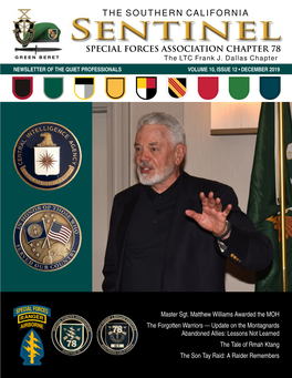 SPECIAL FORCES ASSOCIATION CHAPTER 78 the LTC Frank J