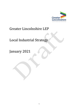 Greater Lincolnshire LEP Local Industrial Strategy January 2021