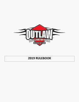 2019 Rulebook