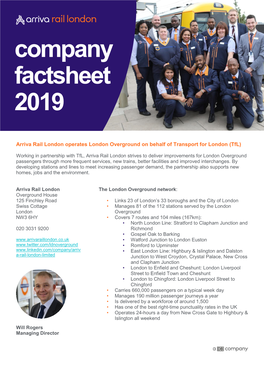 Company Factsheet 2019