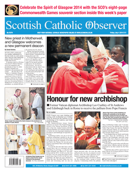 Honour for New Archbishop