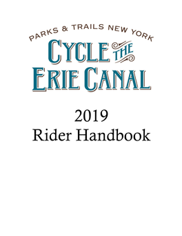 2019 Rider Handbook