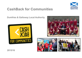 Cashback for Communities