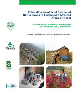 Rebuilding Local Seed System of Native Crops in Earthquake Affected Areas of Nepal