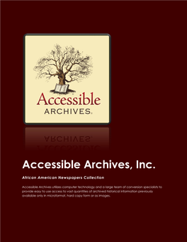 Accessible Archives, Inc