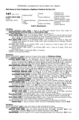 October Yearling Sale Book 1