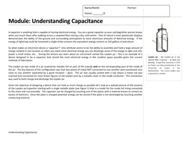 Module: Understanding Capacitance