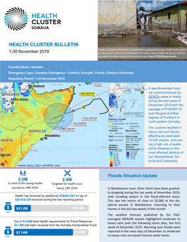 Somalia Health Cluster Bulletin, November 2019.Pub