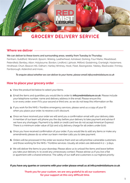 Grocery Delivery Service