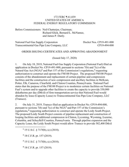 172 Ferc ¶ 61,039 United States of America Federal Energy Regulatory Commission