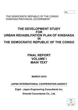 The Democratic Republic of the Congo Kinshasa Provincial Government