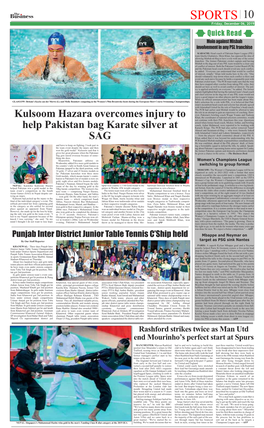 Kulsoom Hazara Overcomes Injury to Help Pakistan Bag Karate