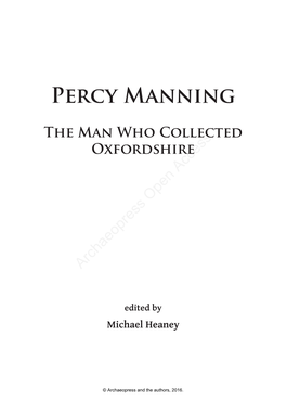 Percy Manning