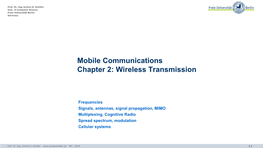 Wireless Transmission