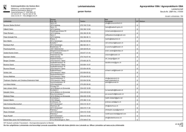 Lehrbetriebsliste Agrarpraktiker EBA / Agrarpraktikerin