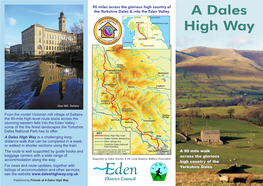 Dales High Way Promotional Leaflet