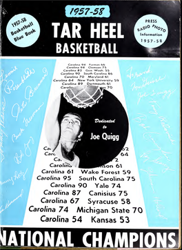 U.N.C. Basketball Blue Book