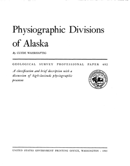 Physiographic Divisions of Alaska