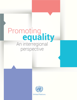 Promoting Equality. an Interregional Perspective