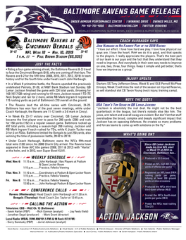 Baltimore Ravens Game Release