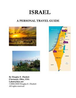 Israel: a Personal Travel Guide