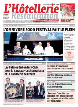 L'omnivore Food Festival Fait Le Plein