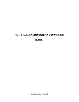 Cumbria Local Democracy Commision