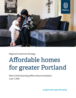 Affordable Homes for Greater Portland