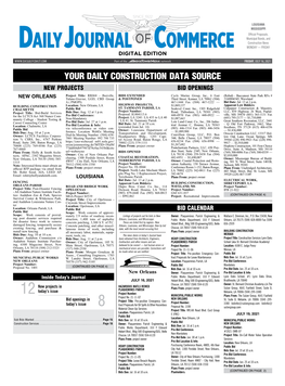 Your Daily Construction Data Source