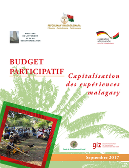 Capitalisation Processus Budget Participatif a Madagascar