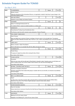 Program Guide Report