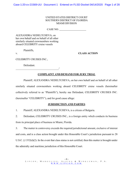 Complaint and Demand for Jury Trial