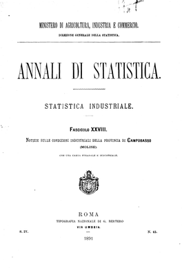 Annali Di Statistica (1891)