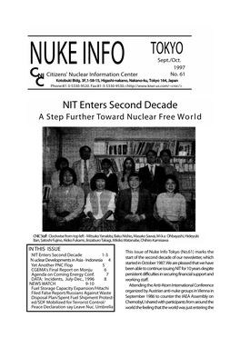 NIT Enters Second Decade a Step Further Toward Nuclear Free World