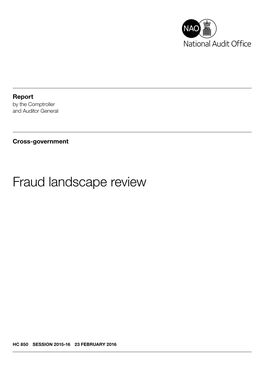 Fraud Landscape Review