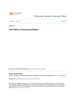 The Politics of Protecting Children