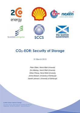 CO2-EOR: Security of Storage