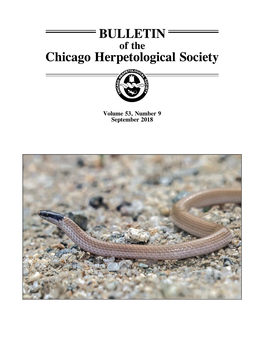 BULLETIN Chicago Herpetological Society