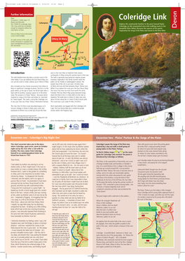 Coleridge Link Footpath Leaflet