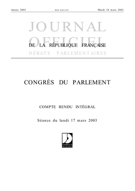 Journal Officiel, Le Décret De Convocation Du Congrès « Art