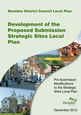 Development of the Proposed Submission Strategic Sites Local Plan