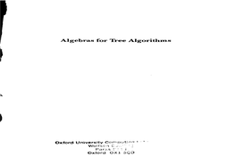 Algebras for Tree Algorithms